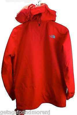 The North Face Men's Cymbiant Recco Fiery Red Cryptic Flash Dry Jacket - Size Small/Petite - Waterproof Windbreaker for Hiking, Camping & Outdoor Adventures