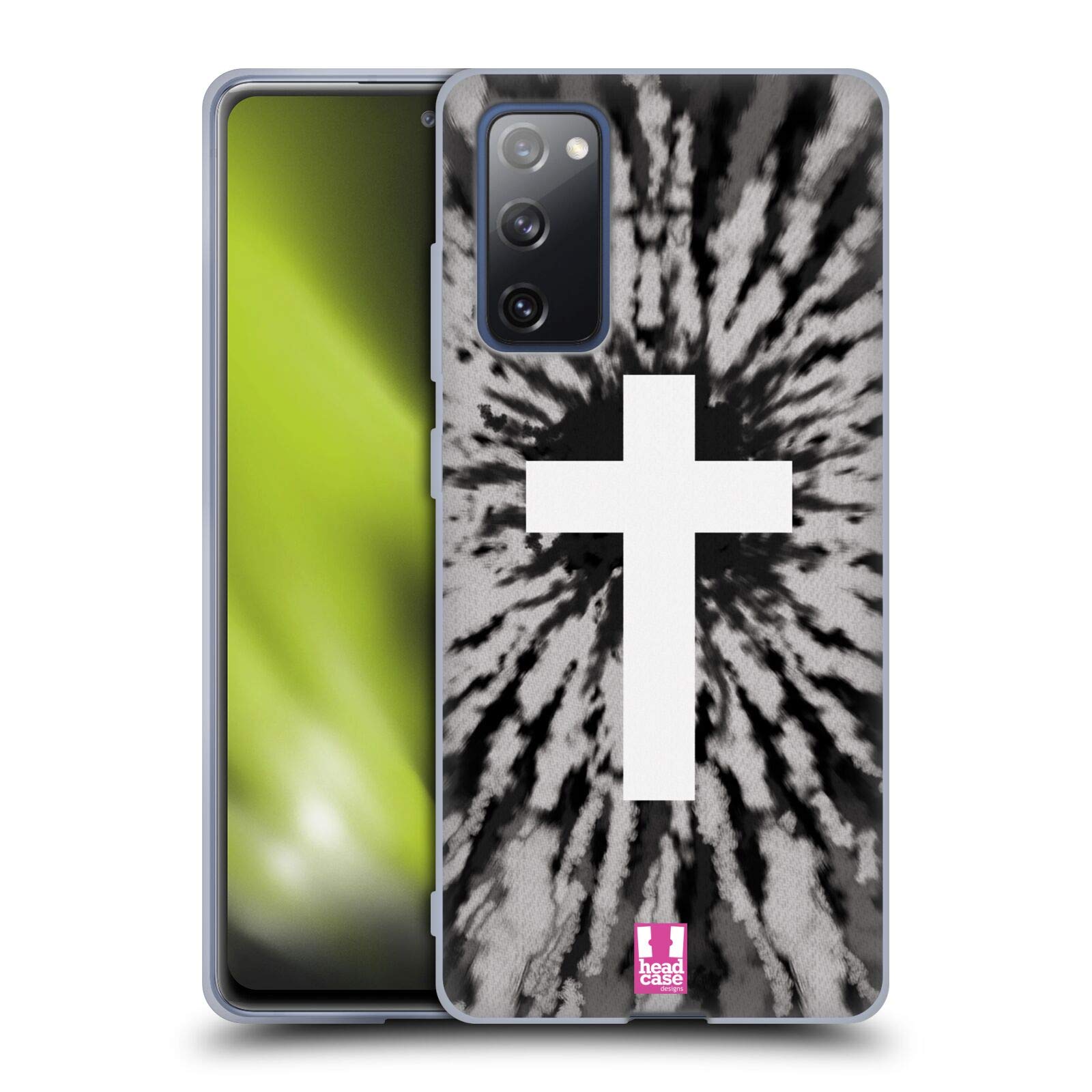Head Case Designs Cross Sign Tie Dye Mix Soft Gel Case for Samsung Galaxy S20 FE & 5G - Stylish Protection for Everyday Use & Outdoor Activities