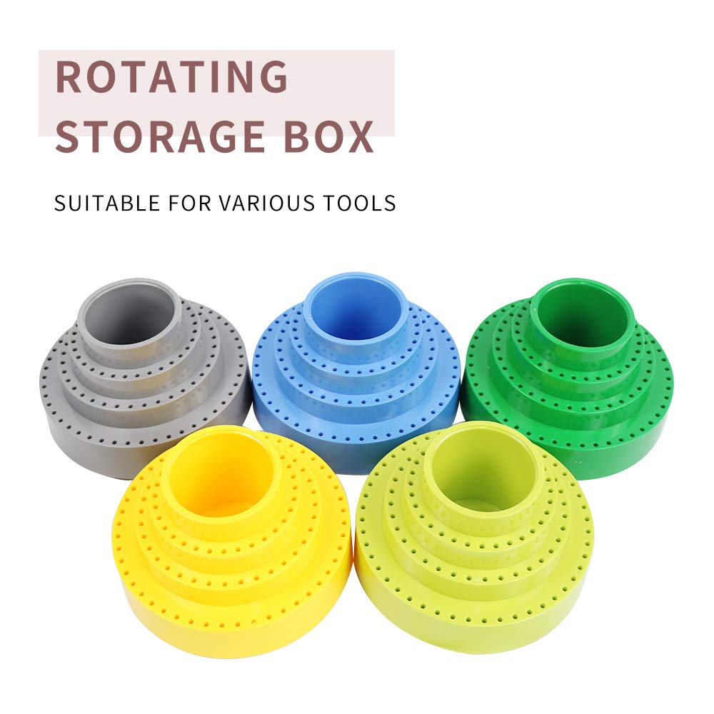 Rotary Bur Holder with 116 Holes - Universal Rotary Tool Bit Holder Accessory for Engraving, Carving & Polishing - Perfect for DIY Crafts, Jewelry Making & Metalworking Projects