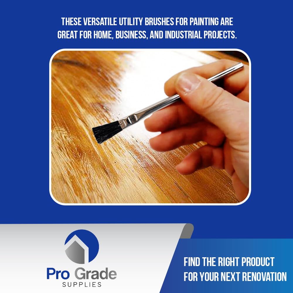 Professional Acid Brushes - 144 Pack 3/8