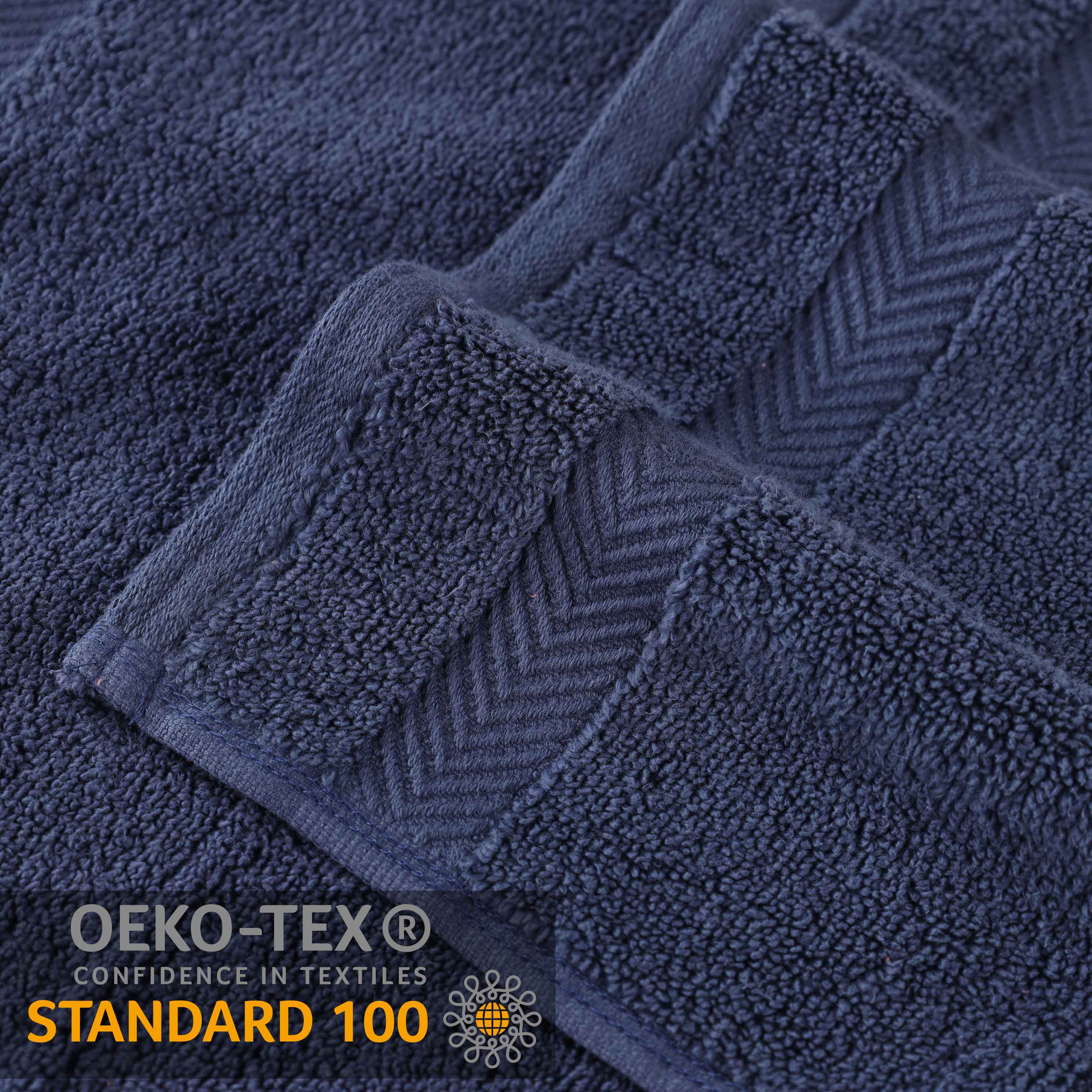 Premium 100% Cotton Zero Twist 3-Piece Bath Towel Set - Ultra Soft & Absorbent for Bathroom, Spa & Gym Use