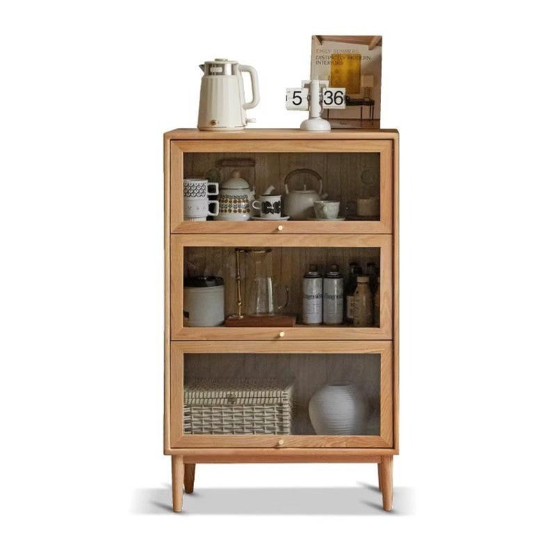 29.5x12.6x47.2 inch / 75x32x120 cm / natural wood color / high bookcase