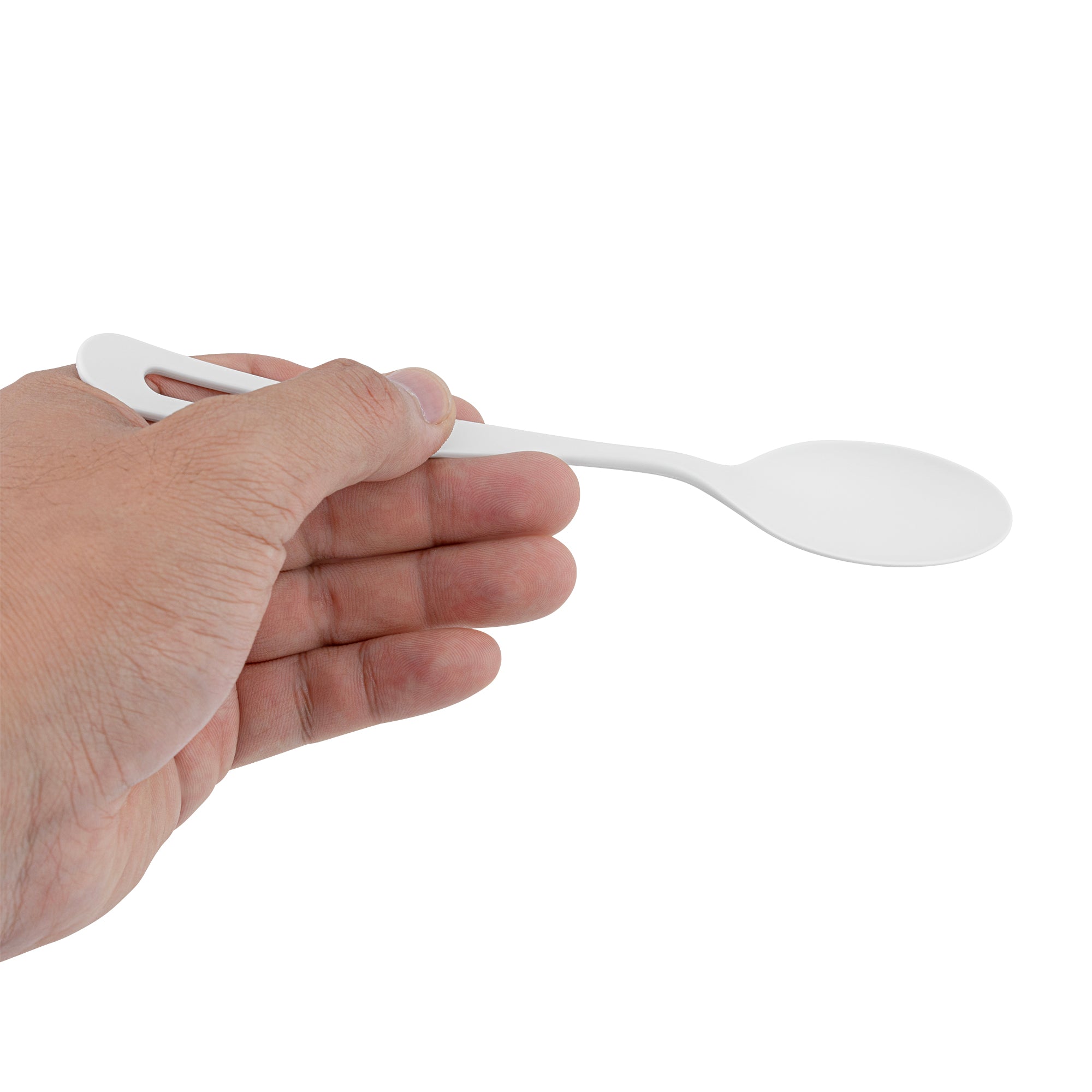 Eco-Friendly White CPLA Compostable Spoons - Heat Resistant Biodegradable Cutlery, 7.5 Inch, 250 Count Bulk Pack | Perfect for Parties, Picnics & Sustainable Dining