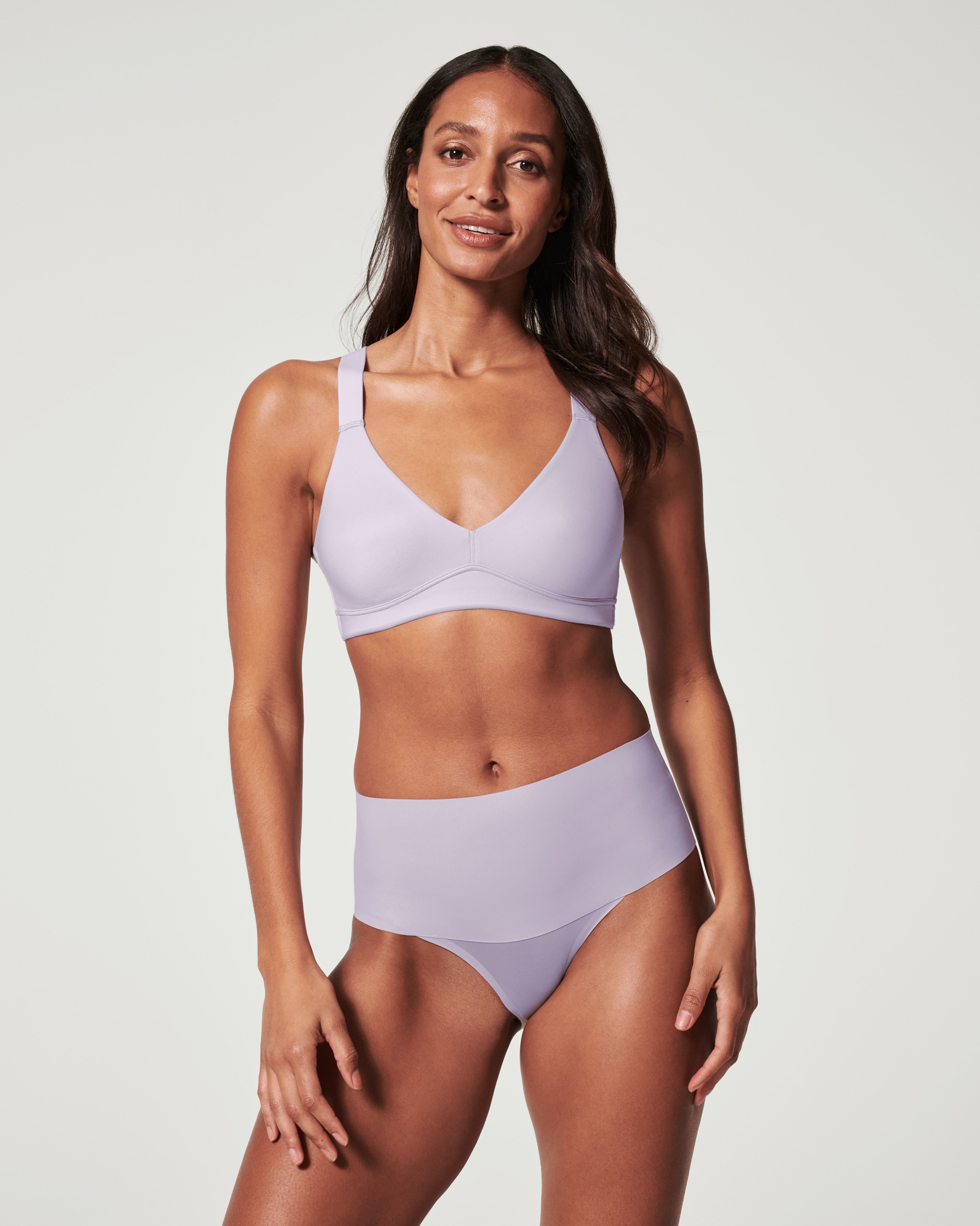 SPANX Smooth Comfort Unlined Bralette - Wireless Seamless Bra for Everyday Wear & Lounge - Perfect for Yoga, Work from Home & Relaxation
