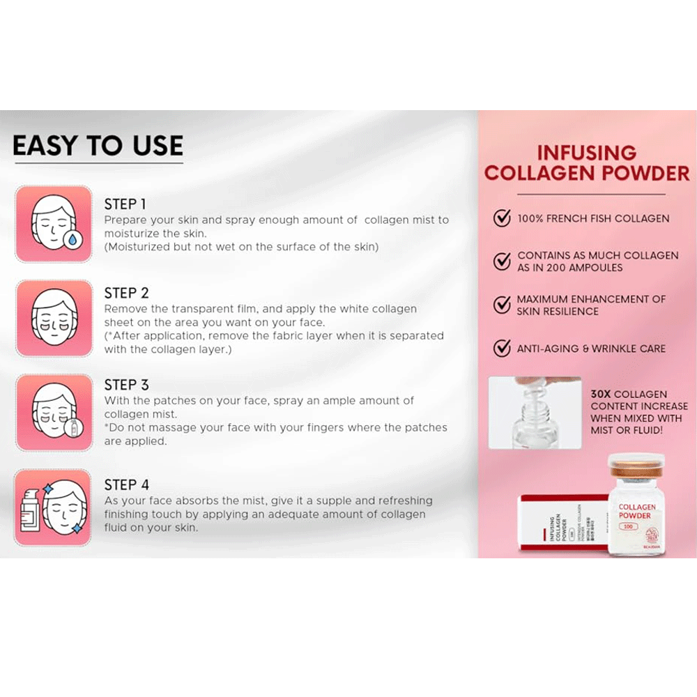 Premium BEAUDIANI Collagen Powder 1.5g - Hydrolyzed Collagen Peptides for Skin, Hair & Nails - Supports Joint Health & Anti-Aging - Unflavored Protein Supplement for Smoothies, Coffee & Baking