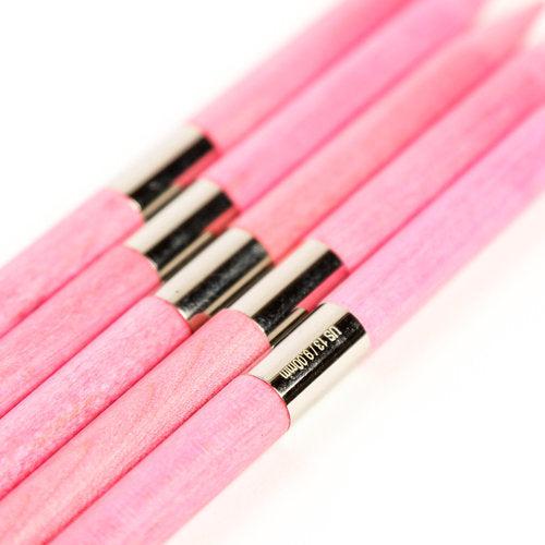 Lykke Blush 6 Double Pointed Knitting Needles Set - Large Size with Protective Carrying Case | Perfect for Sock Knitting, Gloves, and Small Circular Projects