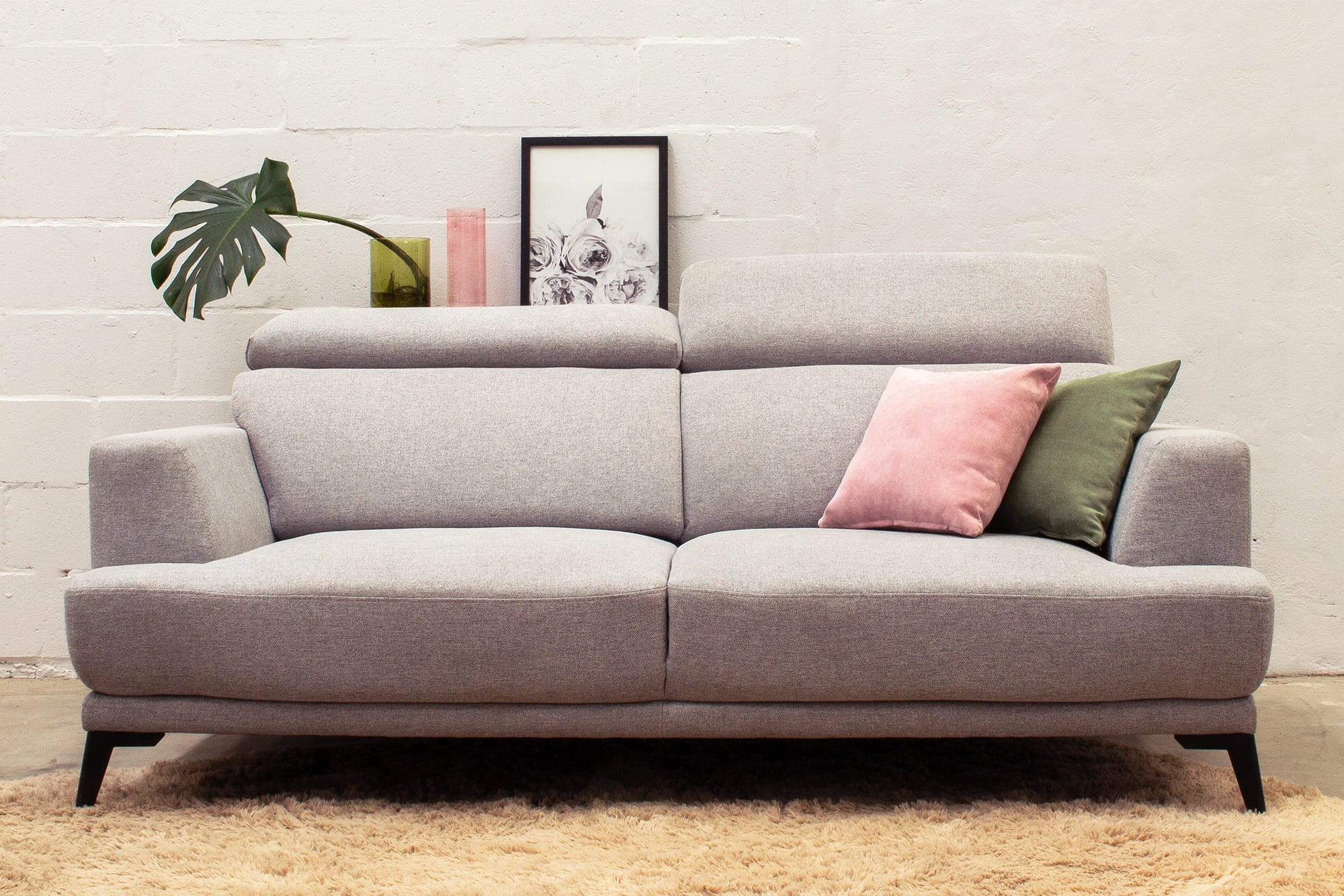 Extendable 2-Meter Sofa SUN - Comfortable & Spacious Living Room Furniture for Home & Office Use