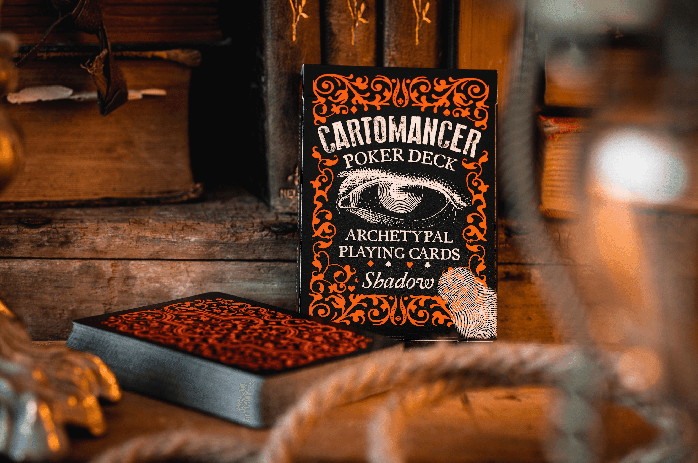 Cartomancer Shadow Playing Cards by Alain Benoit - Premium Gothic Tarot Cards for Magic Tricks, Fortune Telling & Cardistry | Perfect for Magicians, Tarot Readers & Collectors