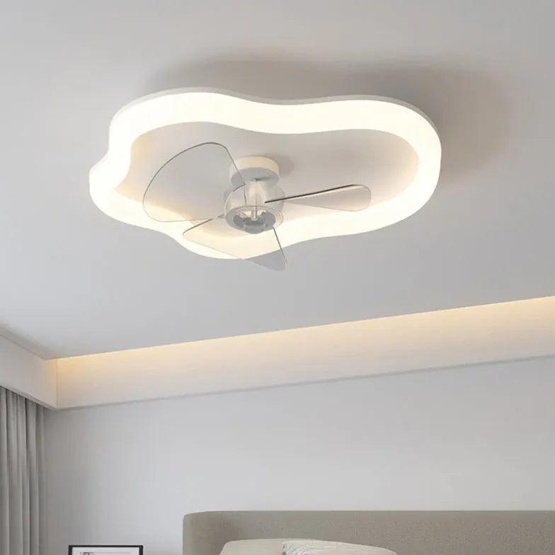 Versatile White Ceiling Fan with Light for Bedroom - Modern Cooling & Lighting Solution for Home Comfort