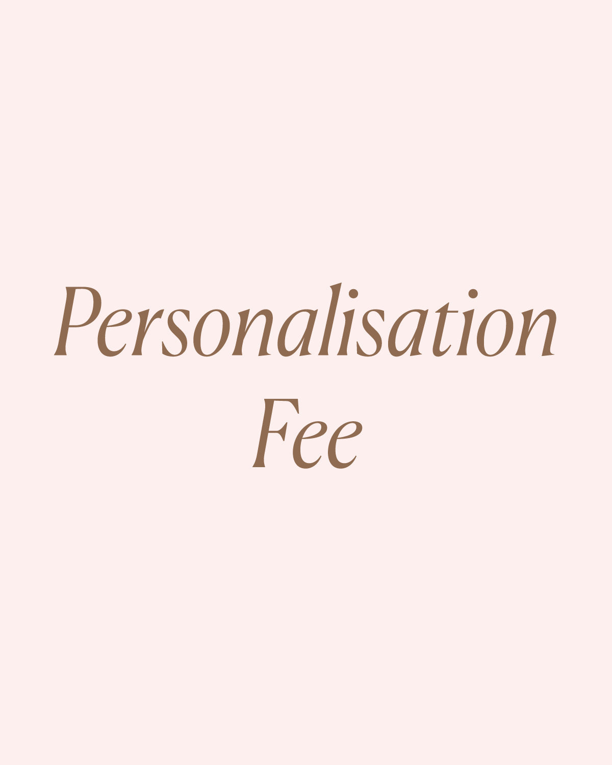 Customization Fee for Personalized Gifts & Products - Perfect for Engravings, Monograms & Special Occasions