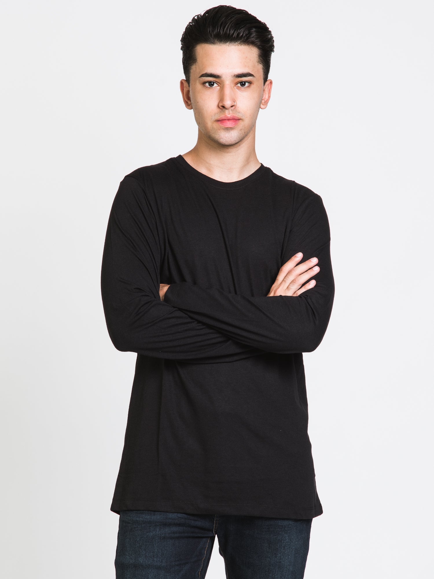 Boathouse Men's Long Sleeve Crewneck T-Shirt - Soft Cotton Casual Tee for Everyday Wear | Perfect for Work, Gym & Outdoor Activities