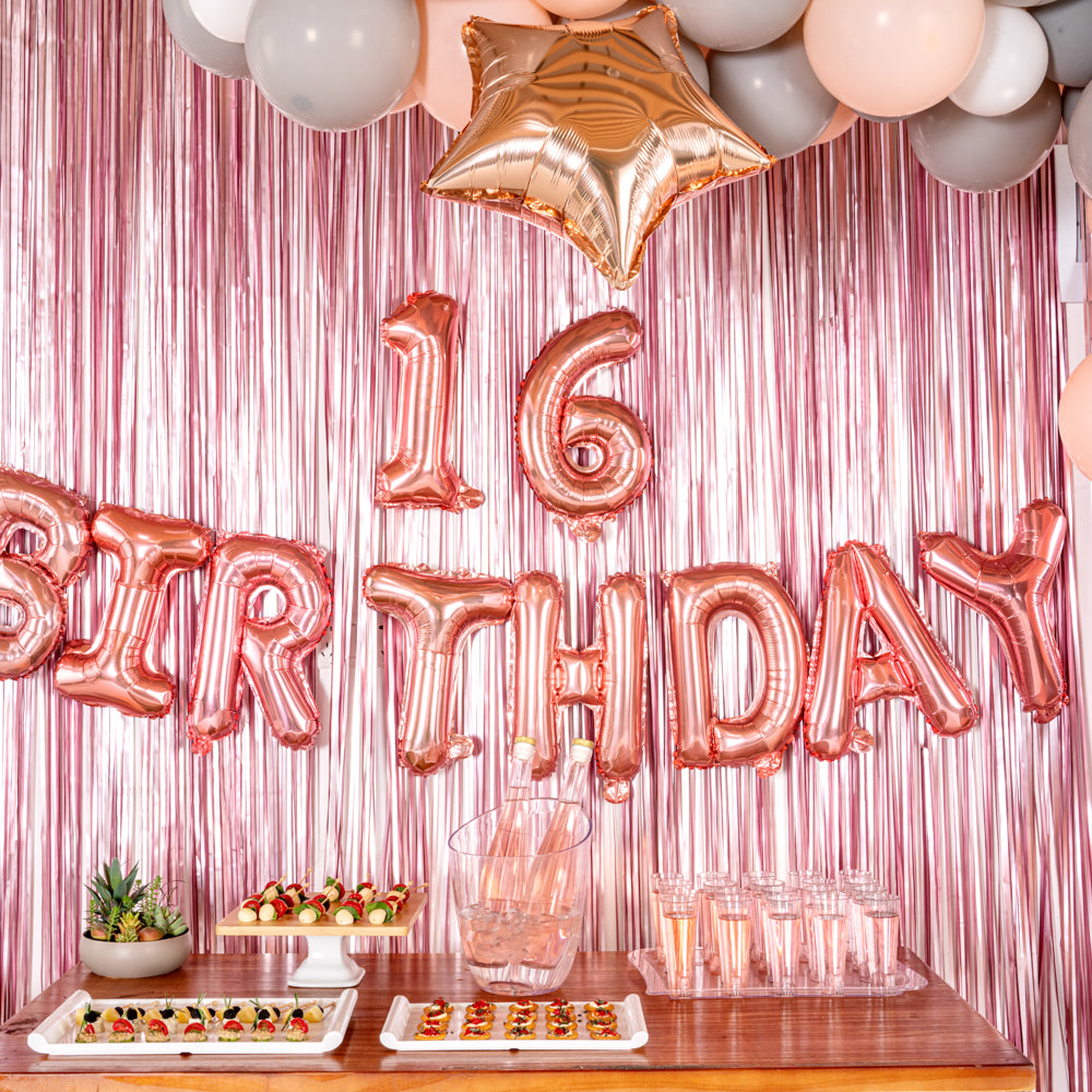 Balloonify Rose Gold Mylar Number 1 Balloon - 16 Inch Large Foil Balloon for Birthday Party Decorations, Baby Showers, Anniversary Celebrations (1 Count Box)