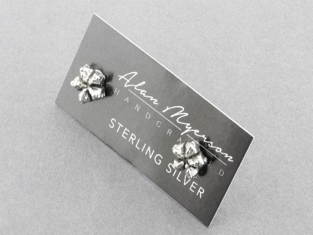 Sterling Silver Peyote Stud Earrings - Handmade Native American Style Jewelry for Women - Perfect for Boho, Festival, and Everyday Wear
