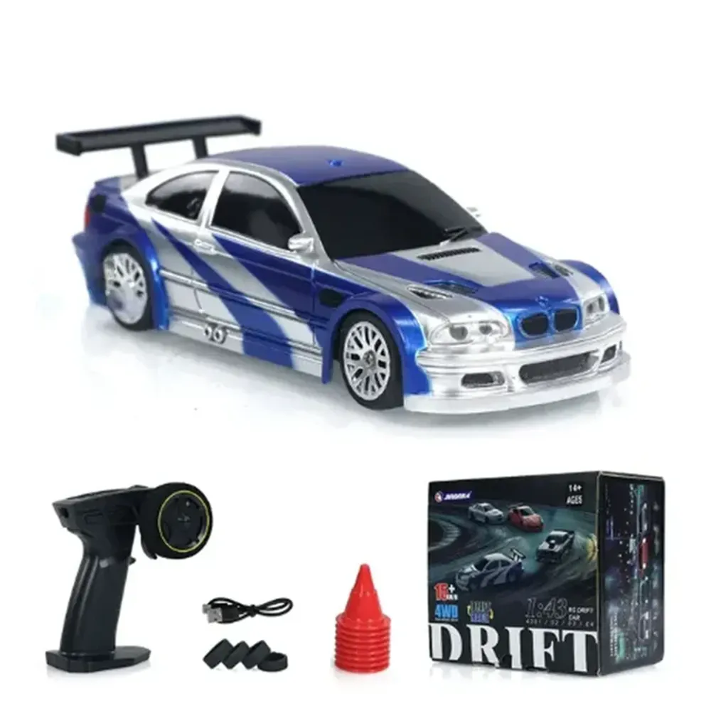 Jiabaile 1/43 Scale RC Drift Car with Gyro - 2.4G 4WD Ready-to-Run Remote Control Car - Perfect Gift for Kids & Adults (Model 4301/02/03/04) - Ideal for Indoor Racing, Drifting Practice, and RC Hobby Enthusiasts
