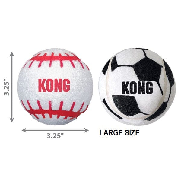 KONG Sport Balls Dog Toy - Durable Chew Toy for Medium & Large Dogs - Perfect for Fetch, Training & Outdoor Play - Best for Active Dogs & Puppies
