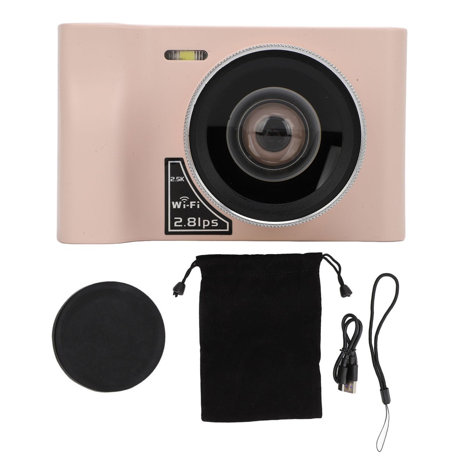 24MP 2.5K Kids Digital Camera with 16X Zoom - Compact WiFi Mirrorless Camera for Beginners | Perfect Travel Camera for Children, Teens & Gift Ideas | Outdoor Adventures, Birthday Parties & Family Vacations