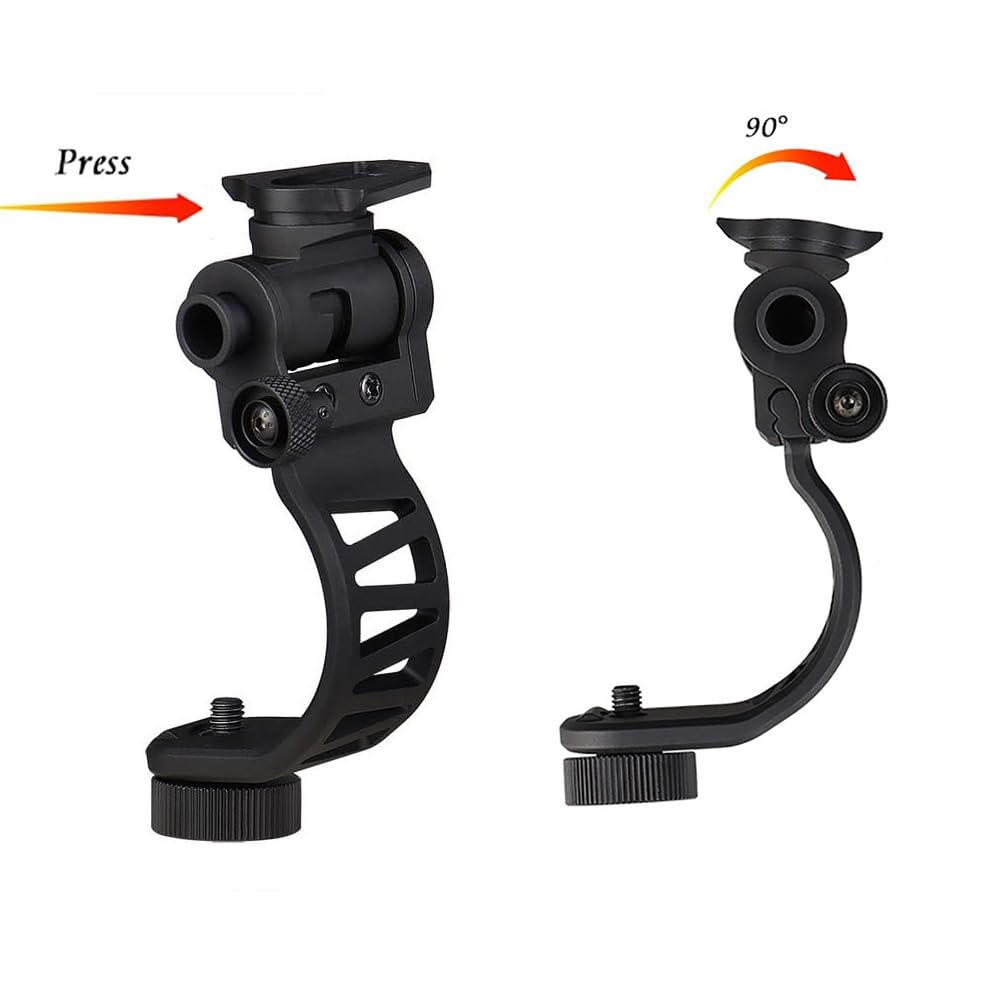 PVS-14 J-Arm Dovetail Mount - Compatible with PVS-14 Night Vision Monocular & L4G24 Mount - Helmet Mount for Night Vision Goggles - Perfect for Military, Hunting & Tactical Operations
