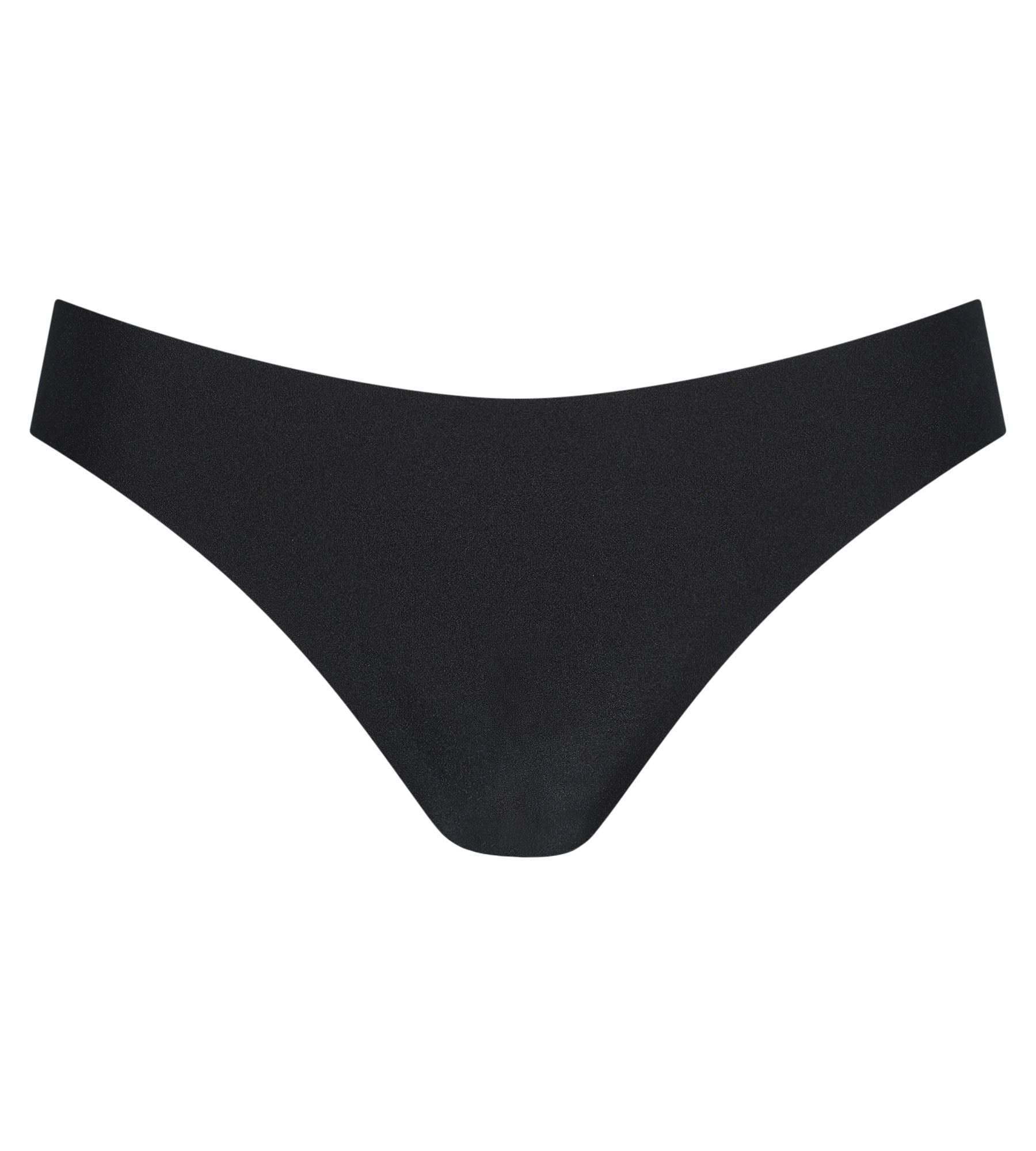 Seamless Microfiber Thong Underwear - Black No Show Invisible Panties for Women | Comfortable & Breathable for Everyday Wear, Yoga & Workouts