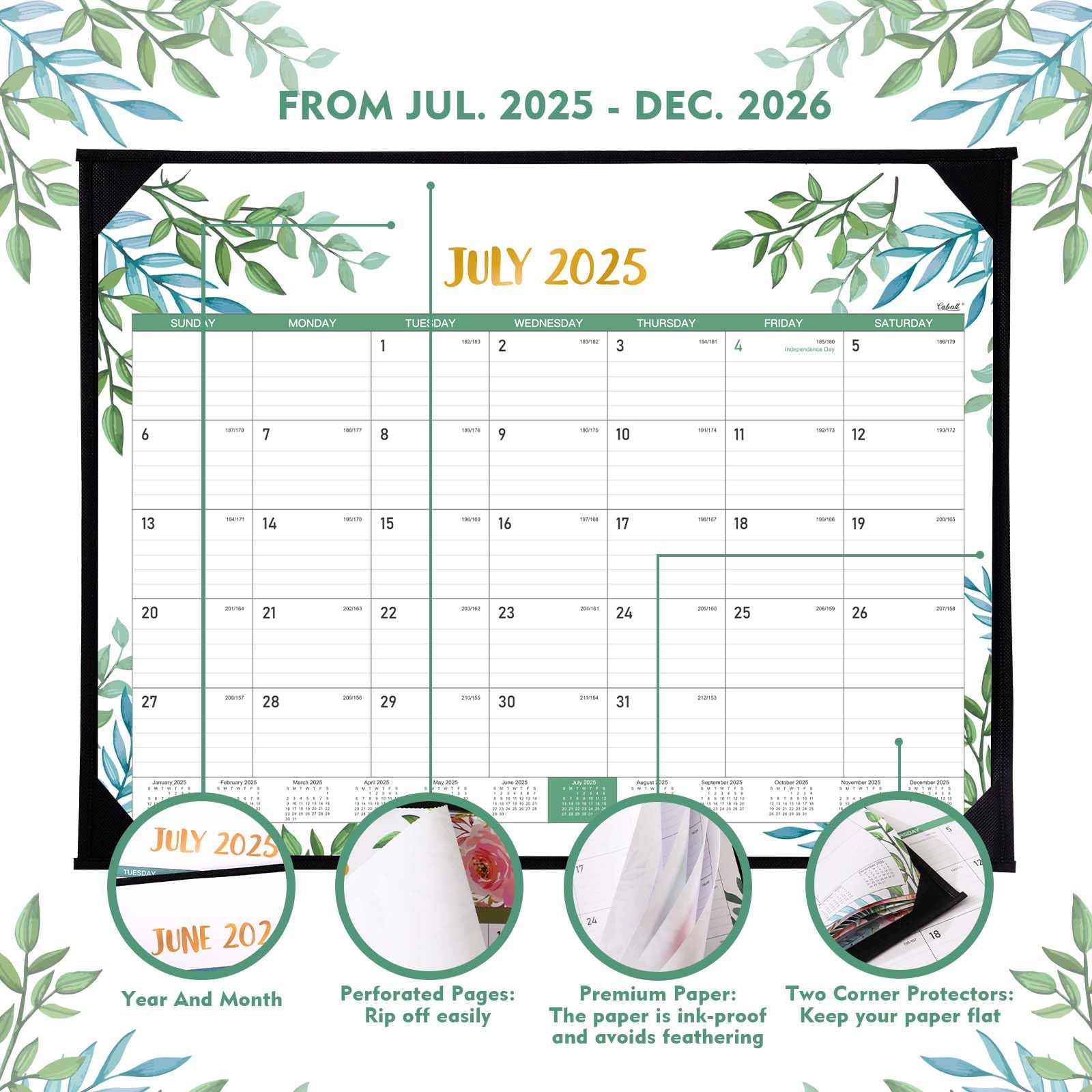2025-2026 Large Desk Calendar - 22