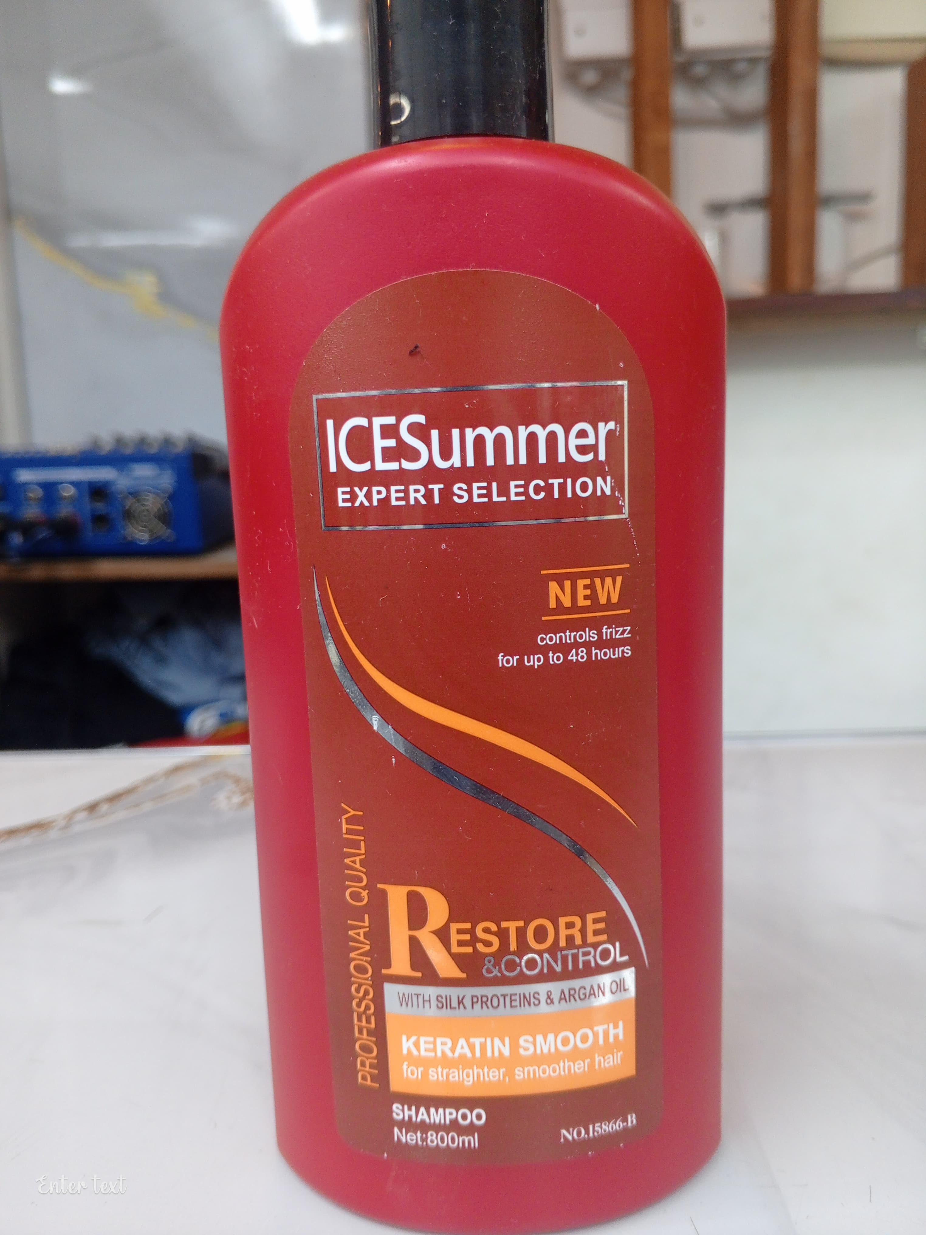 ICESummer Expert Selection Restore & Control Keratin Smooth Shampoo for Damaged Hair - Repair & Strengthen Hair with Keratin - Perfect for Dry, Frizzy & Color-Treated Hair - Salon Quality at Home