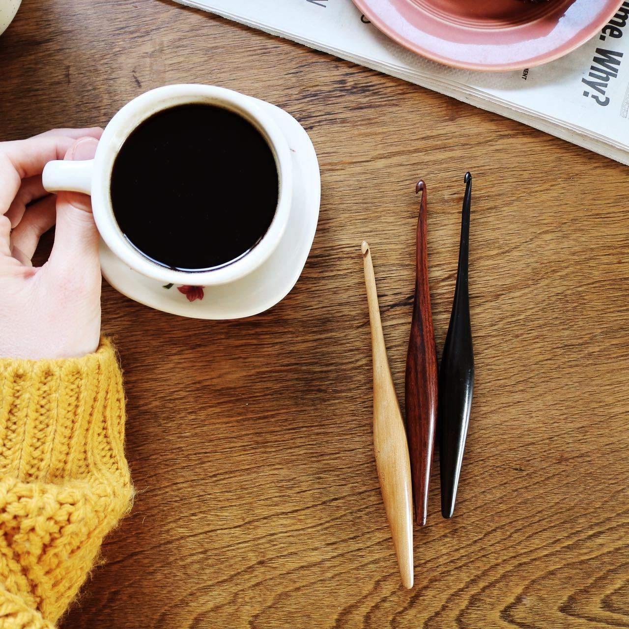 Premium FURLS Streamline Camwood Crochet Hook 7