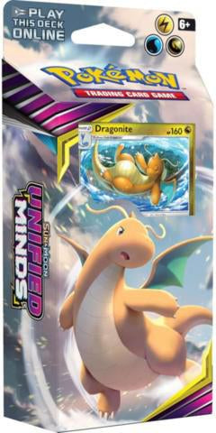 Unified Minds Theme Deck - Soaring Storm Featuring Dragonite | Pokemon TCG Trading Card Game Deck for Collectors & Battles | Perfect for Tournaments & Game Nights