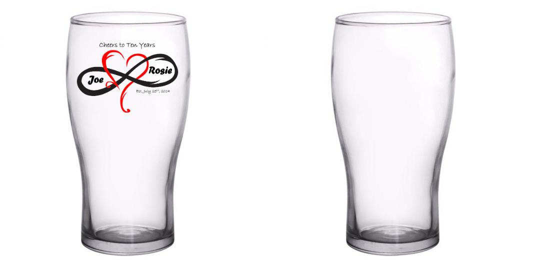 20 oz. Custom BarConic® Pub Glass - Bulk Wholesale Beer Mugs for Bars, Restaurants & Home Entertaining - Durable & Stylish Drinking Glasses for Draft Beer, Cocktails & Parties