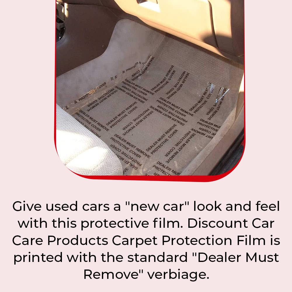 Super Thick 6mil Clear Adhesive Car Carpet Protector Film Roll - 24