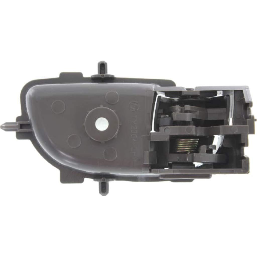 2007-2011 Toyota Yaris Front Driver Side Interior Door Handle with Lock Button - Gray (Base/S Trim) | Perfect Replacement for Broken Handles & Car Interior Upgrades