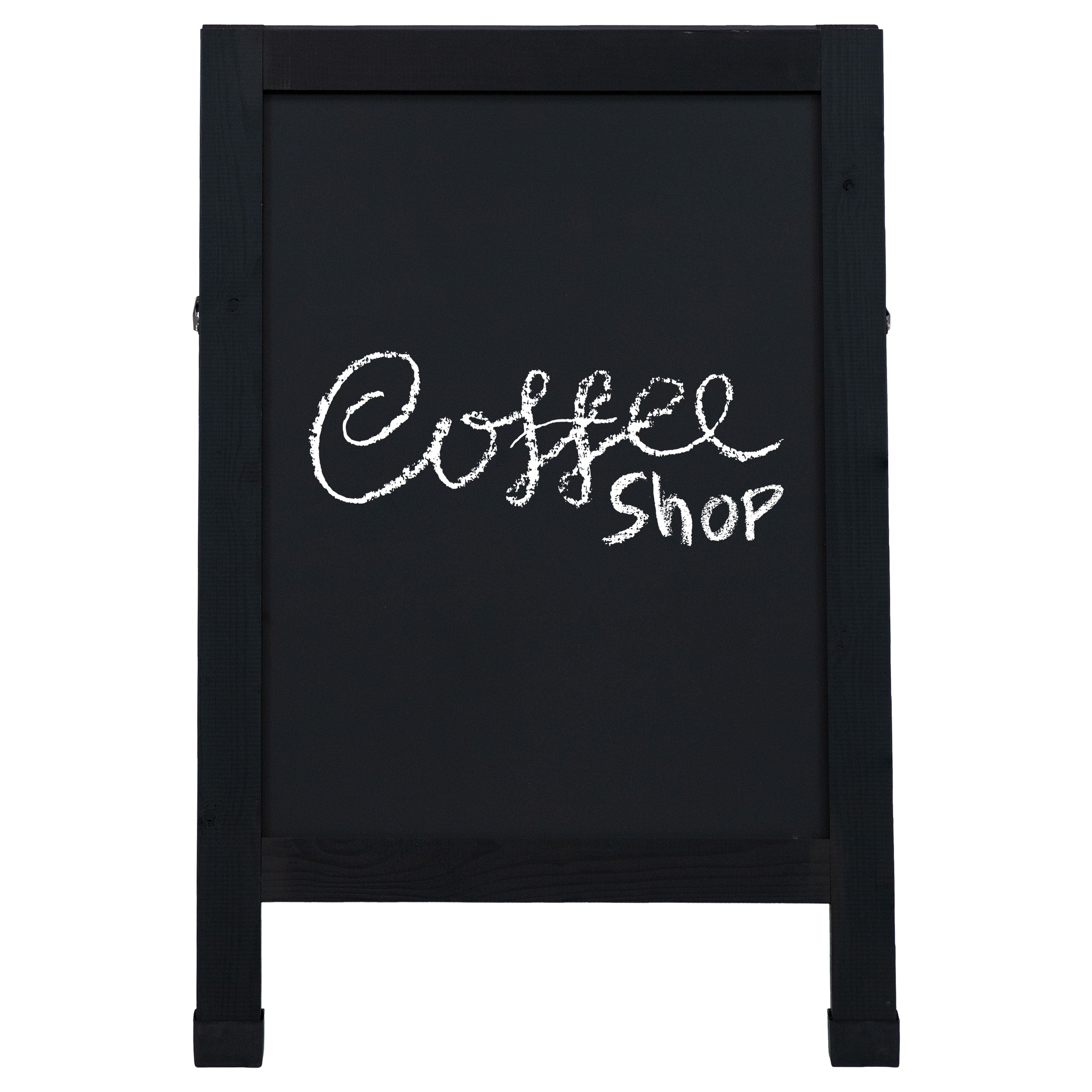 30 x 20 Inch A-Frame Chalkboard Sign by Sunnydaze - Outdoor/Indoor Menu Board for Restaurants, Cafes & Events