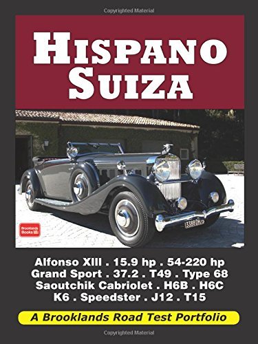 Hispano-Suiza Road Tests Series Book by Brooklands Books Ltd | Vintage Car Enthusiast Guide | Perfect for Classic Auto Restoration & Automotive History Research