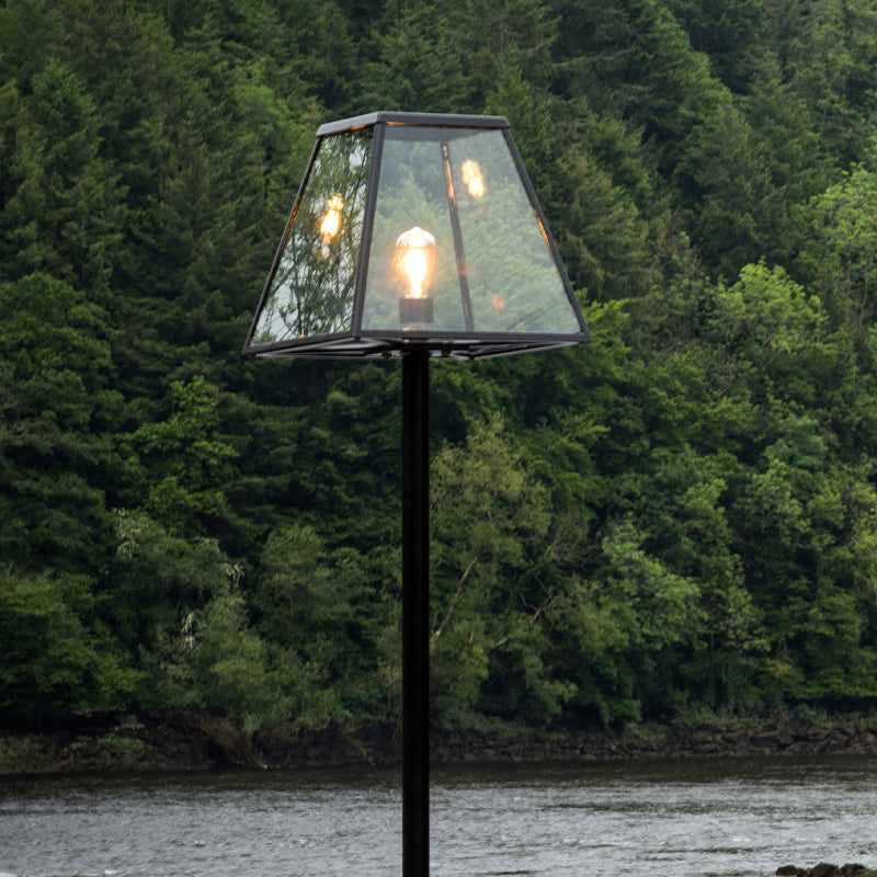Apsley 1Lt 1.8/2.7m Galvanized Steel Outdoor Lamp Post - Perfect for Garden, Patio, and Driveway Lighting