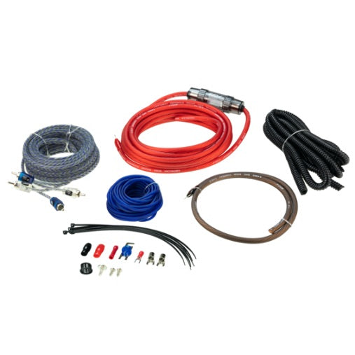 EFX by Scosche VPAK8 Vector 8 Gauge OFC Amplifier Wiring Kit - Premium Car Audio Power Cable Set for Subwoofers & Amplifiers | Perfect for Car Audio System Upgrades & DIY Installations