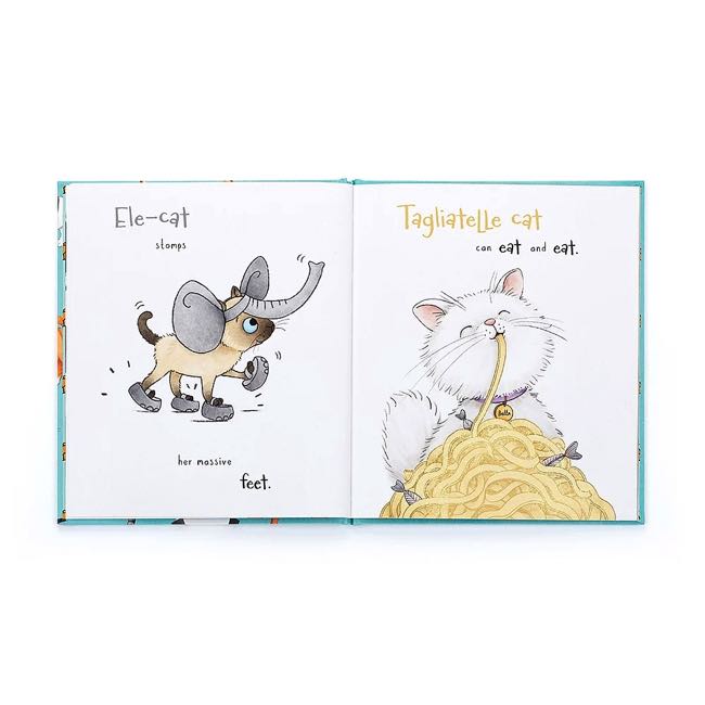 Jellycat Soft Plush Stuffed Animal Cat Book - Cute & Cuddly Toy for Kids, Babies & Cat Lovers | Perfect for Storytime, Nursery Decor & Gift Giving