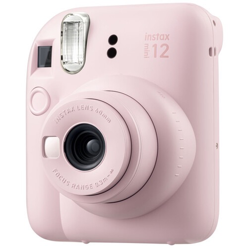 FUJIFILM INSTAX MINI 12 Instant Film Camera - Blossom Pink | Portable Instant Camera for Travel, Parties, Weddings & Everyday Memories