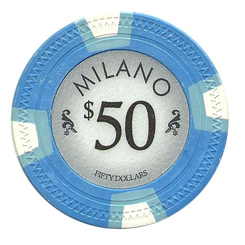 Milano 10g Premium Clay Poker Chips - 12-Piece Sample Set with Bonus Cut Card | Casino Style Poker Accessories for Home Games & Tournaments