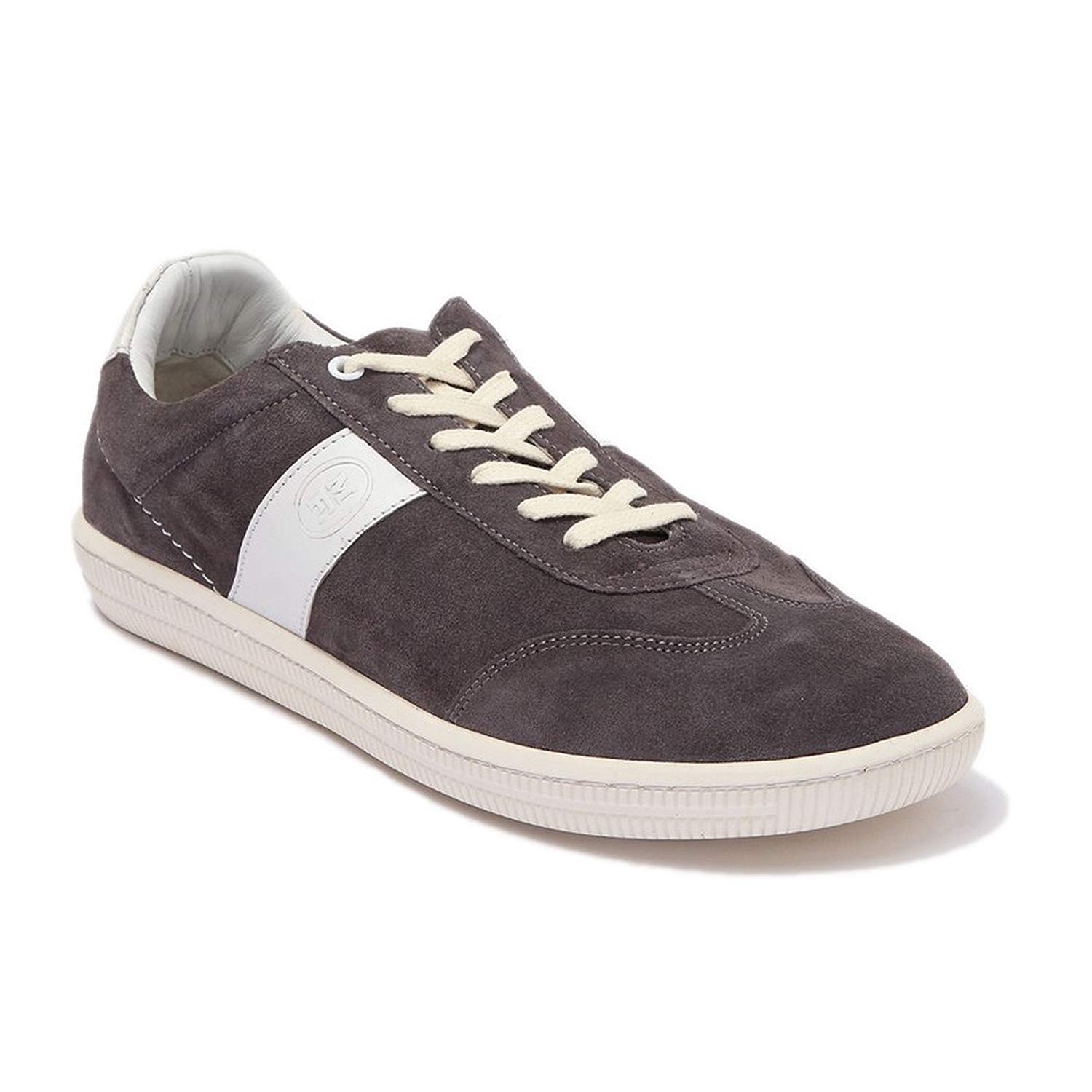 Men's Stylish Lightweight Suede Sneakers - Casual Low Top Mix Material Design, Breathable Textile Lining, Durable Non-Slip White Rubber Outsole - Perfect for Everyday Wear and Urban Adventures