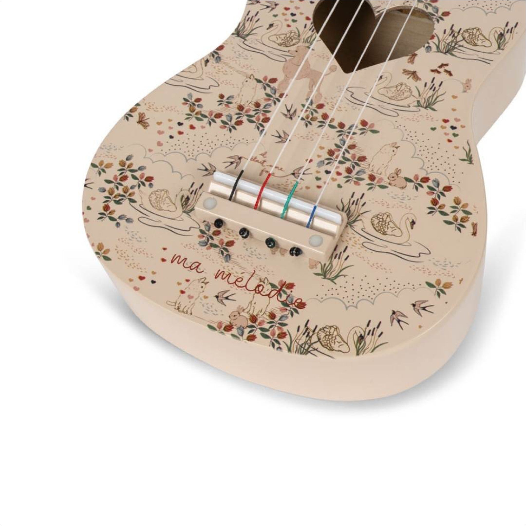 KONGES SLØJD FSC Certified Wooden Ukulele Toy - Mizumi Design | Musical Instrument for Kids, Toddler Educational Toy | Perfect for Birthday Gifts, Preschool Learning & Pretend Play