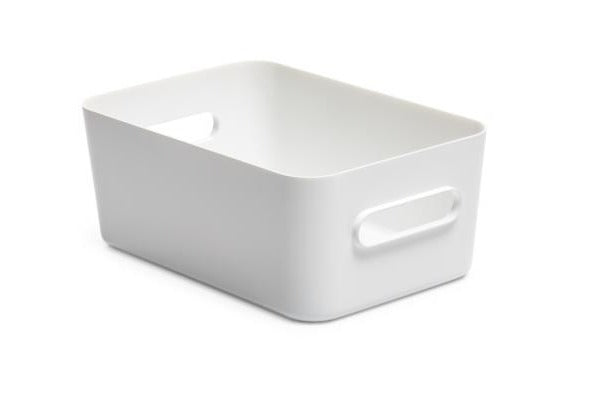 Smart Store Compact White Storage Box - Organizer for Home, Office & Travel - XS, S, M Sizes - Perfect for Closet, Bathroom & Desk Organization