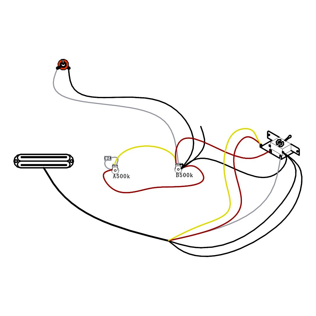 Premium Electric Guitar Circuit Wiring Harness with Pickup - Upgrade Your Tone for Rock, Blues & Jazz Performances