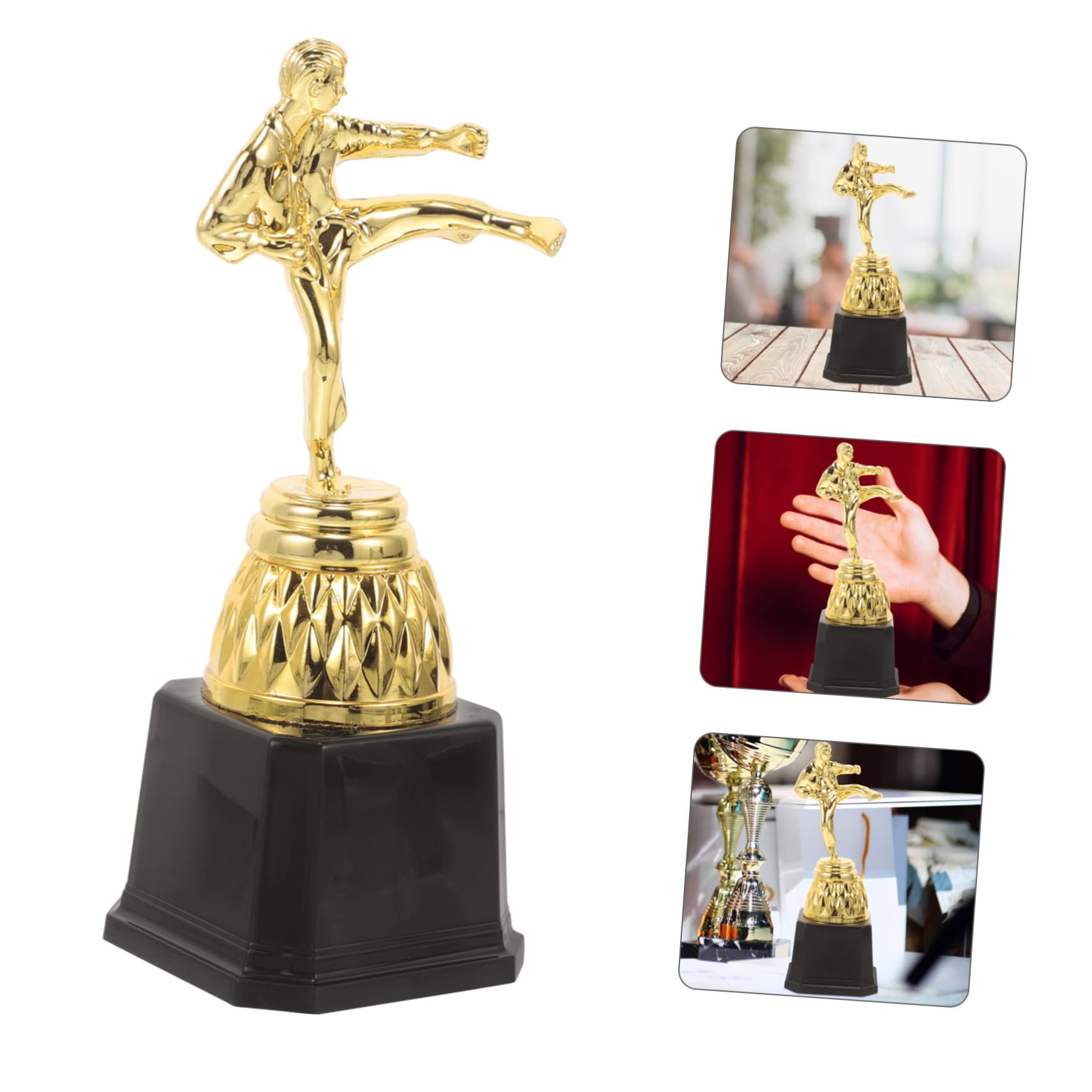 GAROZATION 3-Pack Kids Award Trophies - Mini Plastic Prize Cups for Children's Competitions, Sports Events & Classroom Rewards - Perfect for School Awards, Birthday Party Favors & Motivational Gifts