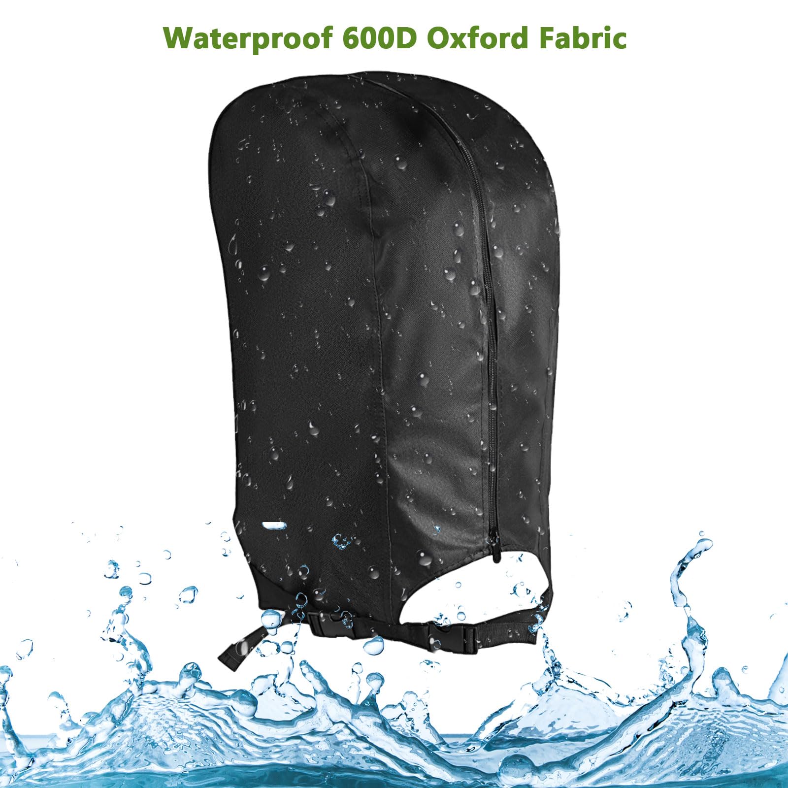 **Yoyong Waterproof Golf Bag Rain Cover - Universal Fit for Men & Women Golfers - Durable Golf Club Bag Protector for Rain & Wind (Black) - Perfect for Outdoor Golfing in All Weather Conditions**