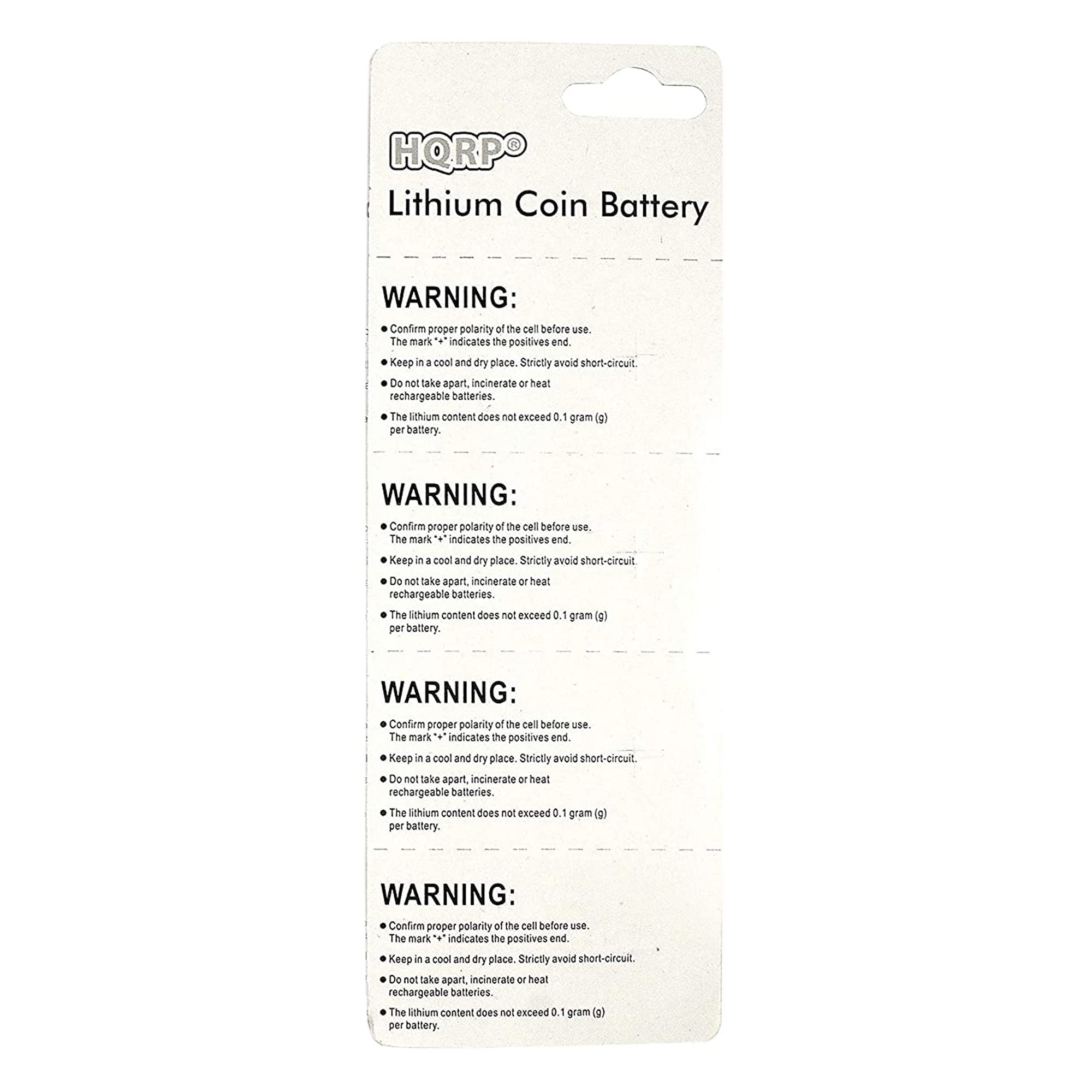 HQRP 4-Pack Lithium Batteries for Care Touch Blood Glucose Meter - Long-Lasting Power Supply for Diabetes Testing at Home & Travel