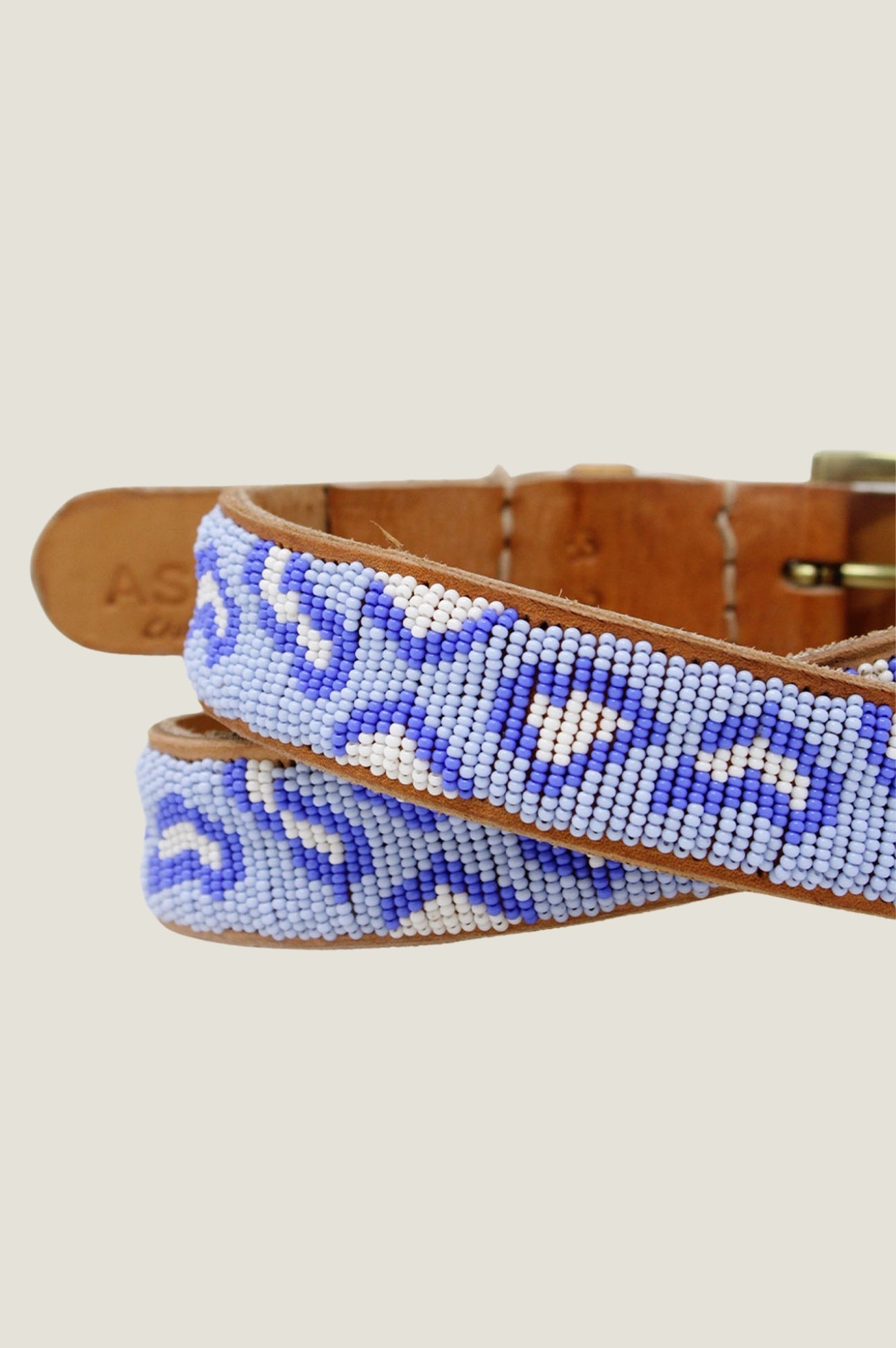 Cheetah Print Belt for Men & Women - Blue & White Stylish Fashion Accessory | Perfect for Casual Wear, Office Outfits & Party Looks