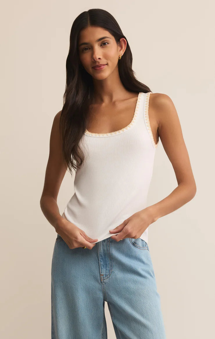 Jaidynn Ribbed Tank Top for Women - Soft Stretch Comfort Fit Casual & Layering - Perfect for Summer, Gym, and Everyday Wear