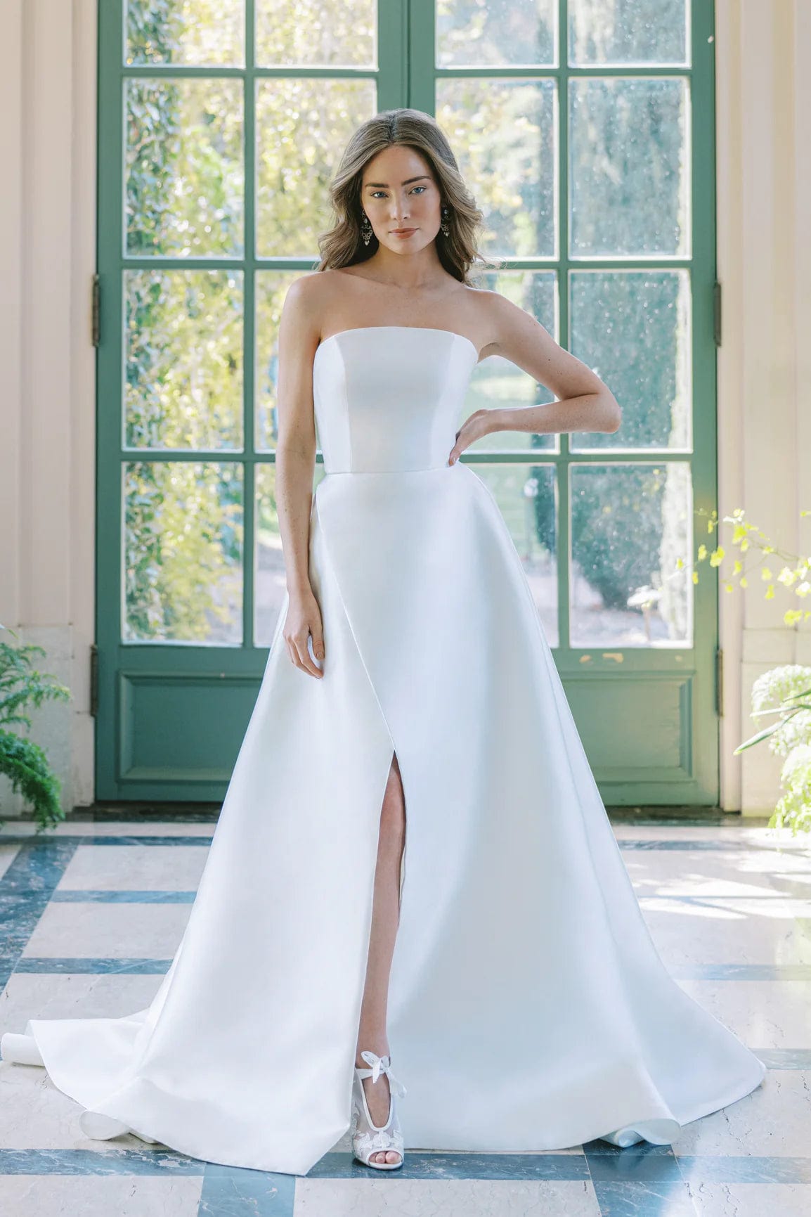 Anne Barge Alessandria Blue Willow Wedding Dress - Size 10 | Elegant A-Line Gown for Bridal Ceremonies & Formal Events