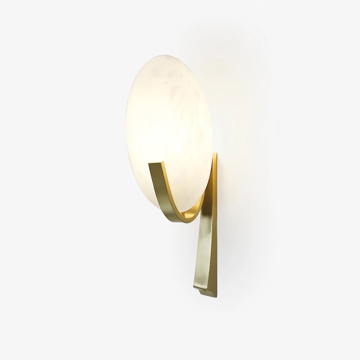 Alice Alabaster Wall Lamp - Modern White Stone Sconce for Bedroom, Living Room & Hallway Lighting | Dimmable LED Fixture for Home Decor