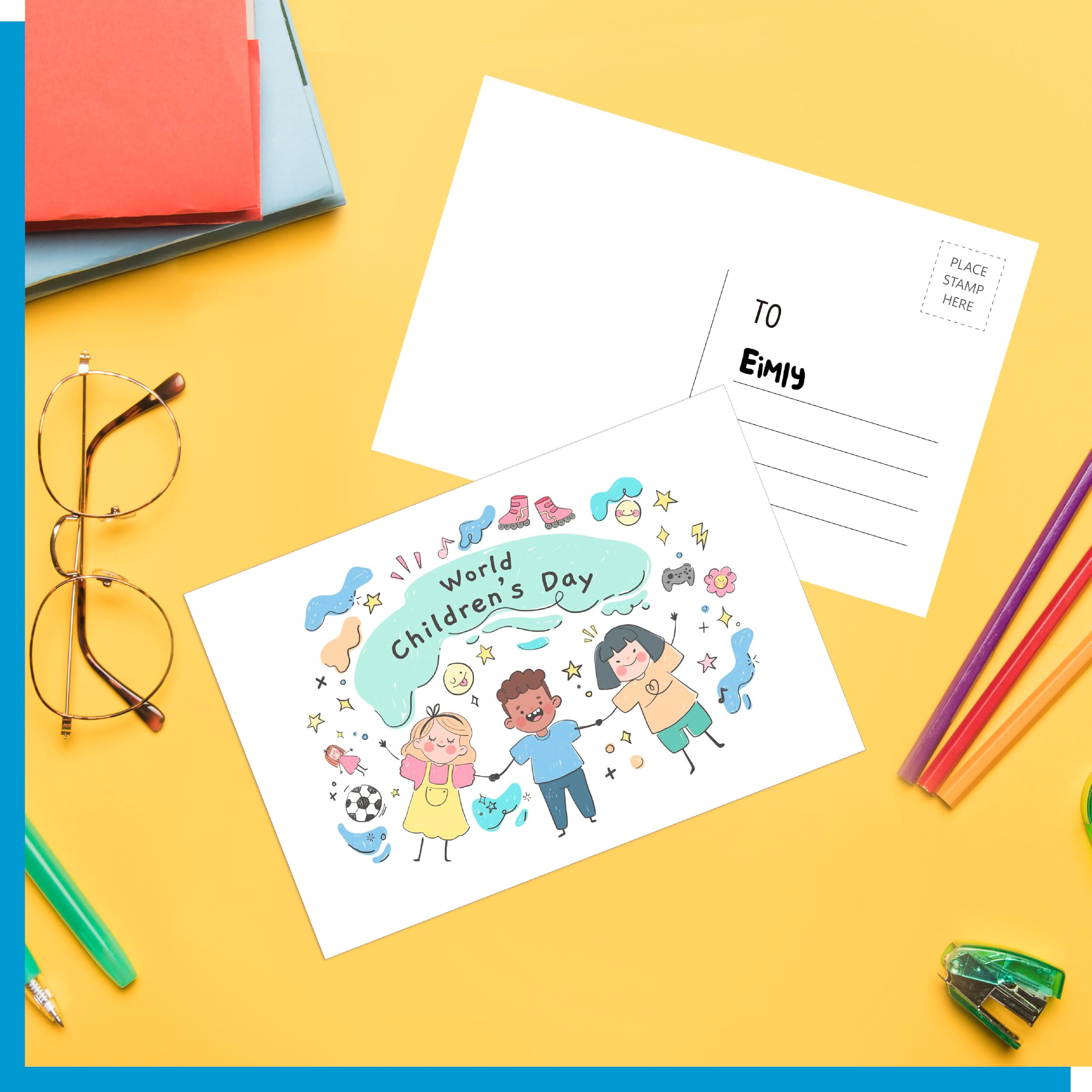70 PCS Blank Printable Postcards with Mailing Side, 6