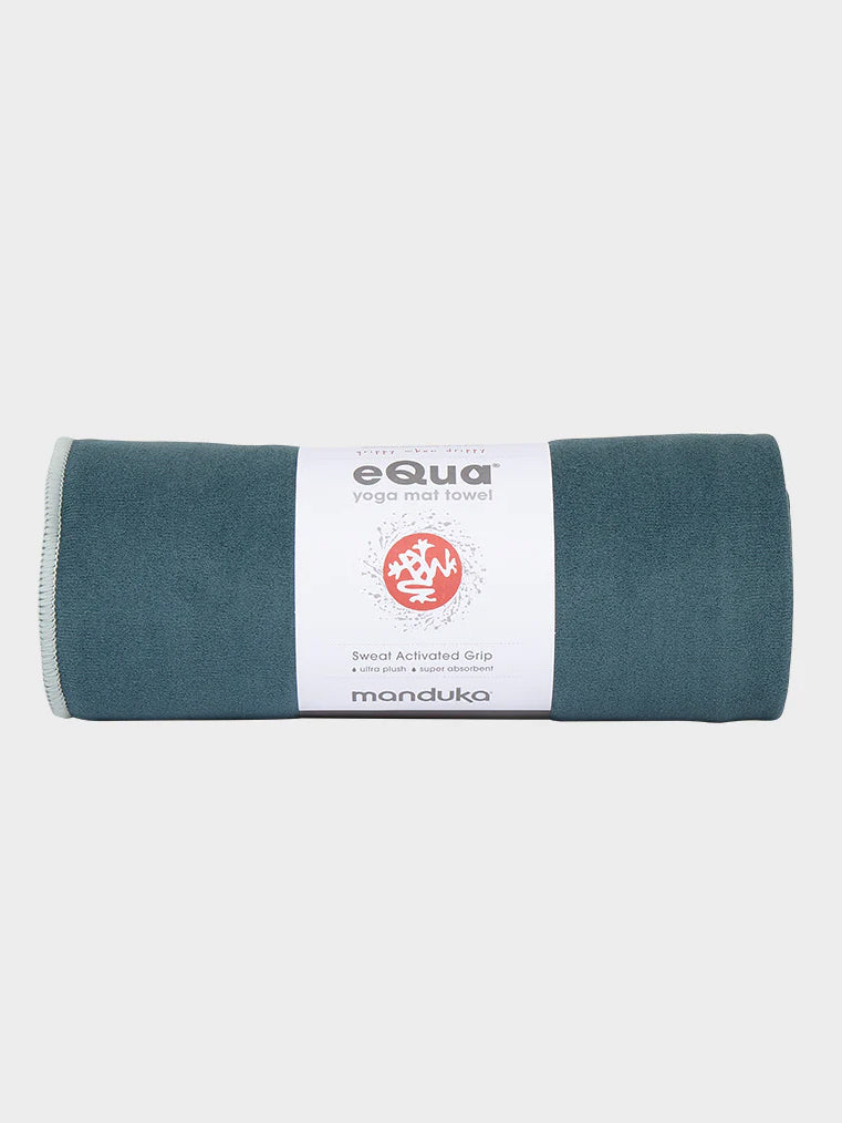 Manduka eQua Yoga Mat Towel - Non-Slip, Absorbent & Eco-Friendly for Hot Yoga, Pilates & Workouts - Perfect for Home & Studio Use