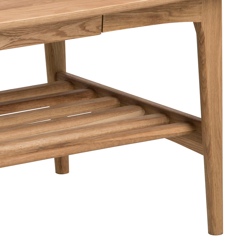 TALITA 130cm Rectangular Coffee Table - Natural Wood Finish for Living Room, Lounge & Office Decor